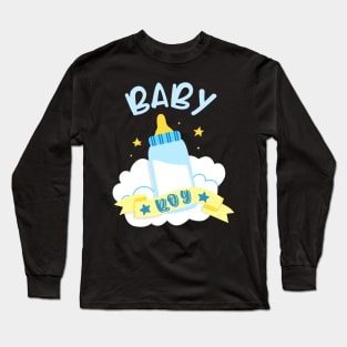 Baby Announcement Boy Child Birth Long Sleeve T-Shirt